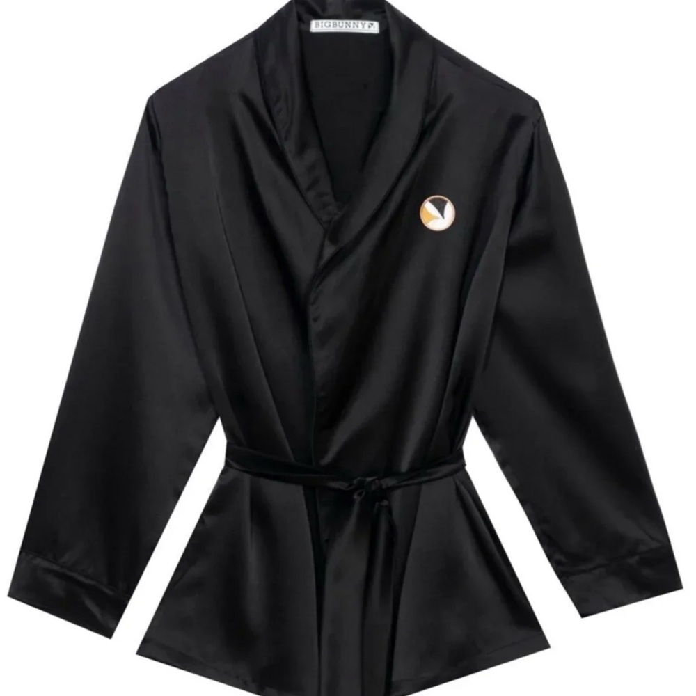 Silk Short Robe Top Exquisite PLAYBOY element NEW XL